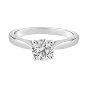 .70CT Round Natural Diamond 14KT White Gold Solitaire Engagement Ring