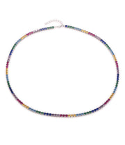 Casablanca Multi-Coloured CZ Tennis Bracelet: Medium