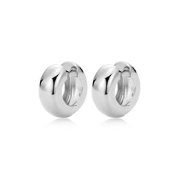 20MM Casablanca Sterling Silver Huggie Earrings