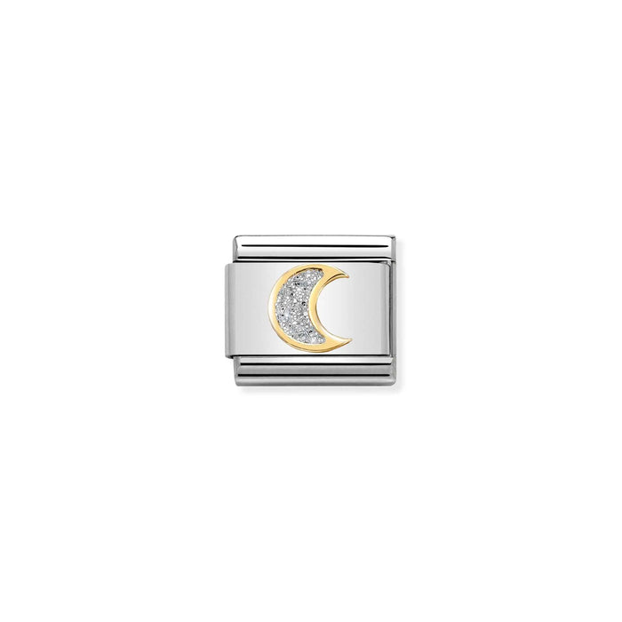 Nomination Italy Classic Link Glitter Moon Charm