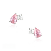 Casablanca Round & Pear Stud Earrings