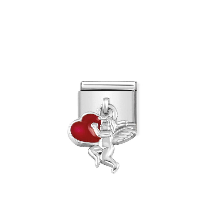Nomination Italy Classic Link Angel with Heart Charm