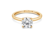 14kt Yellow Gold 2.00ct Round Solitaire Lab Grown Diamond Engagement Ring