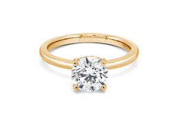 14kt Yellow Gold 2.00ct Round Solitaire Lab Grown Diamond Engagement Ring