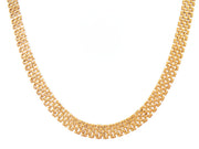 Casablanca Yellow Gold Plated Sterling Silver Mesh Necklace