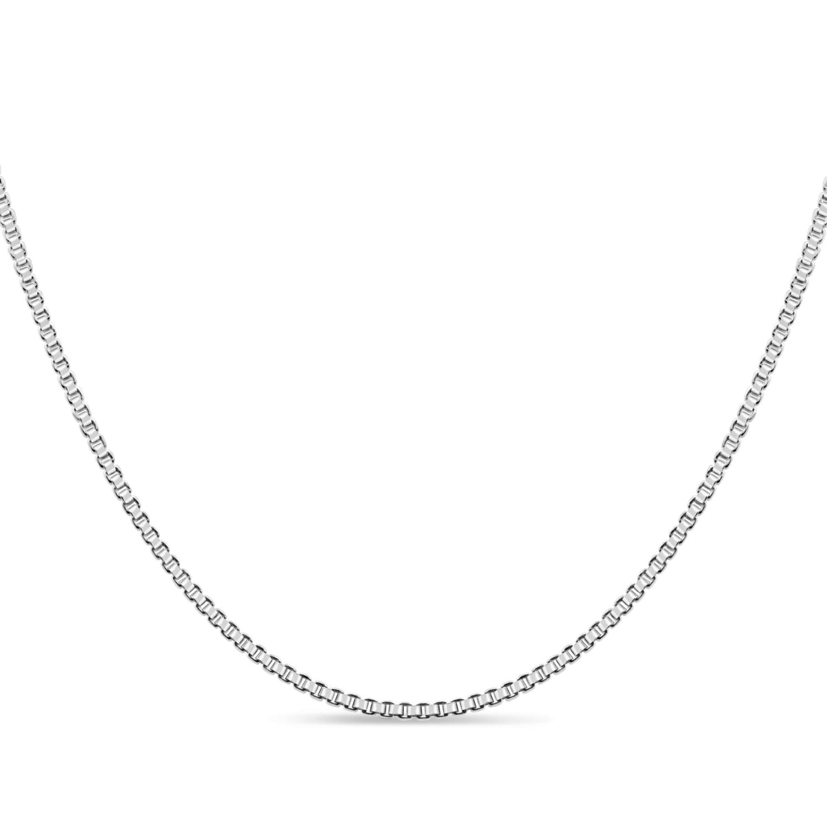 1.6mm Sterling Silver Round Box Chain – Bogart's Jewellers