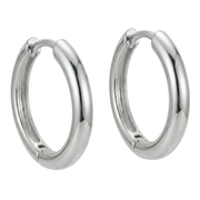 Casablanca Sterling Silver Small Huggie Hoop Earrings