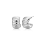Casablanca Grooved Hoop Earrings