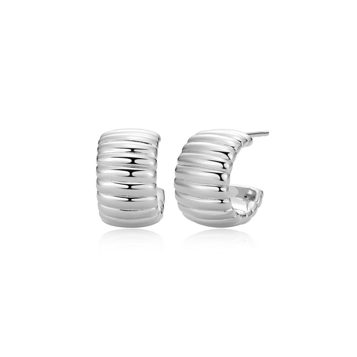 Casablanca Grooved Hoop Earrings