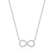 Monte Luna Sterling Silver Infinity Necklace
