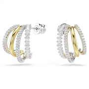 Swarovski Hyperbola Two-Tone Stud Earrings