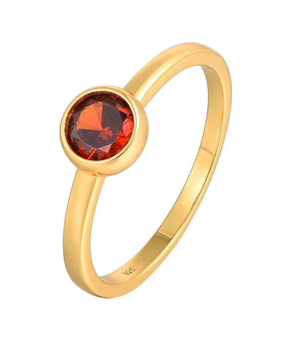 Casablanca Gold Plated January Birthstone Ring