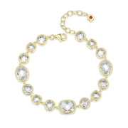 Elle Yellow Gold Plated Essence CZ Bracelet