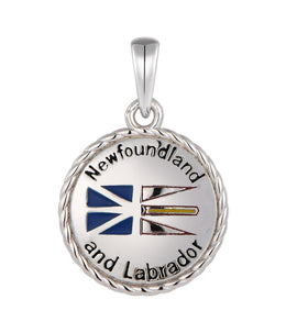 Casablanca Newfoundland Flag Sterling Silver Pendant