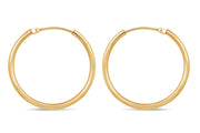 Casablanca Yellow Gold Plated Sterling Silver Italian Sleeper Earrings
