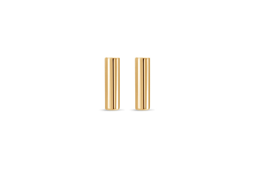 10KT Yellow Gold Bar Stud Earrings