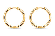 Casablanca Gold-Tone Sterling Silver Huggie Earrings: Large