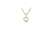 Casablanca Yellow Gold Plated Heart Pearl Necklace