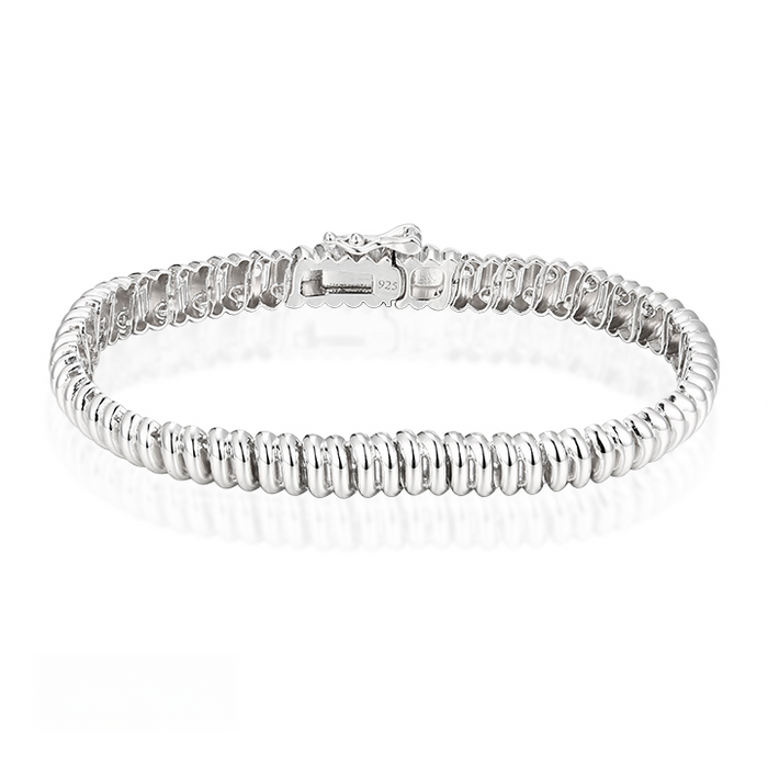 Casablanca Silver Tubogas Bracelet