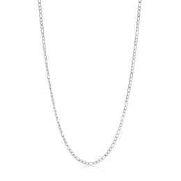 Italgem Junior Stainless Steel Polished 3MM Figaro 18