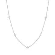 Monte Luna Sterling Silver Star Yard Necklace
