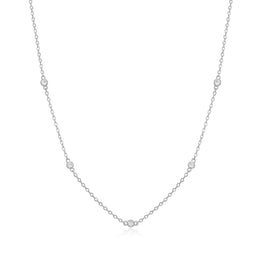 Monte Luna Sterling Silver Star Yard Necklace
