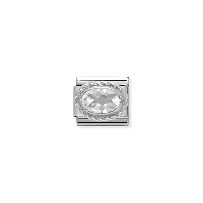 Nomination Italy Classic Link Clear Oval Charm