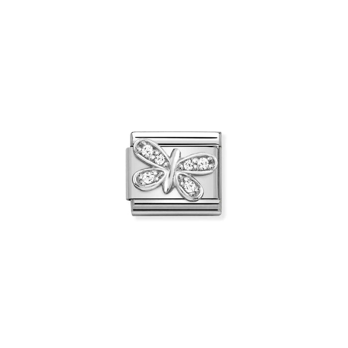 Nomination Italy Classic Link CZ Butterfly Charm
