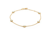 Yellow Gold Opal Bracelet