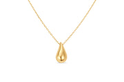 10kt Yellow Gold Teardrop Necklace
