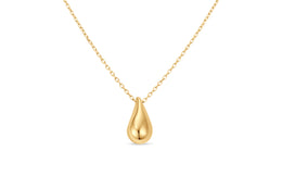10kt Yellow Gold Teardrop Necklace