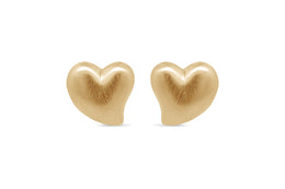 Casablanca Gold Plated Heart Earrings
