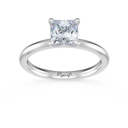 14kt White Gold 2.00ct Lab Grown Princess Cut Solitaire Diamond Engagement Ring