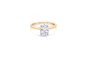 14kt Yellow Gold 1.59ct Lab Grown Oval Solitaire Diamond Engagement Ring