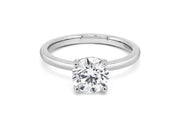 14kt White Gold 1.50ct Lab Grown Round Solitaire Diamond Engagement Ring