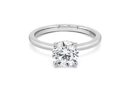 14kt White Gold 1.50ct Lab Grown Round Solitaire Diamond Engagement Ring