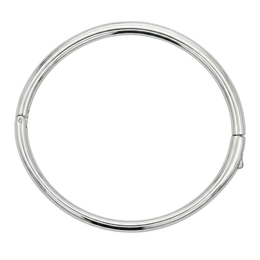 Casablanca Sterling Silver Classic Rounded Bangle Bracelet