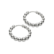 Casablanca Sterling Silver Bubble Hoop Earrings