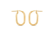 Casablanca Gold Plated U-Hoop Earrings