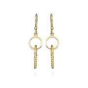 Casablanca 10K Yellow Gold Rope Drop Earrings
