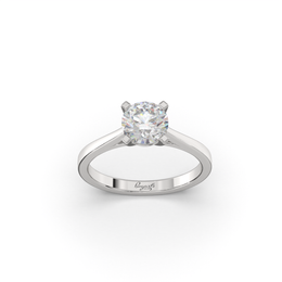 Tapered Cathedral Engagement Ring