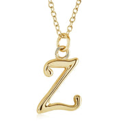 Italgem Stainless Steel Cursive Letter Necklace (Choose Your Initial)