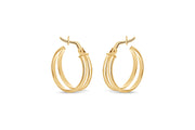 10kt Yellow Gold Double Hoop Earrings