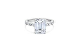 2.08CT Lab Grown Oval Cut Engagement Ring