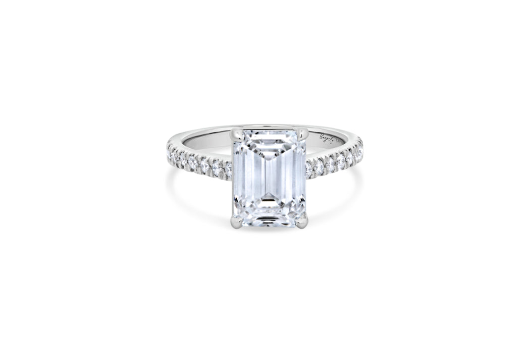 2.08CT Lab Grown Oval Cut Engagement Ring