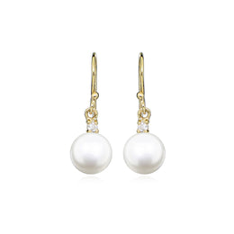 Casablanca Yellow Gold & Pearl Earrings
