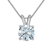 2.00CT Lab Grown Diamond Solitaire Necklace (Available in 10KT White Gold or Yellow Gold)