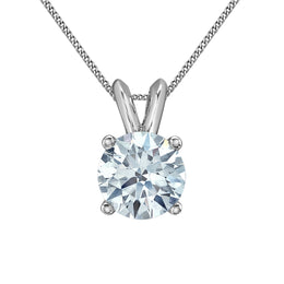 2.00CT Lab Grown Diamond Solitaire Necklace (Available in 10KT White Gold or Yellow Gold)