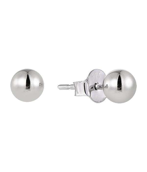 Casablanca 5MM Silver Ball Stud Earrings