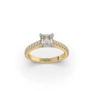 14kt Yellow Gold 2.00ct Lab Grown Princess Cut Diamond Engagement Ring